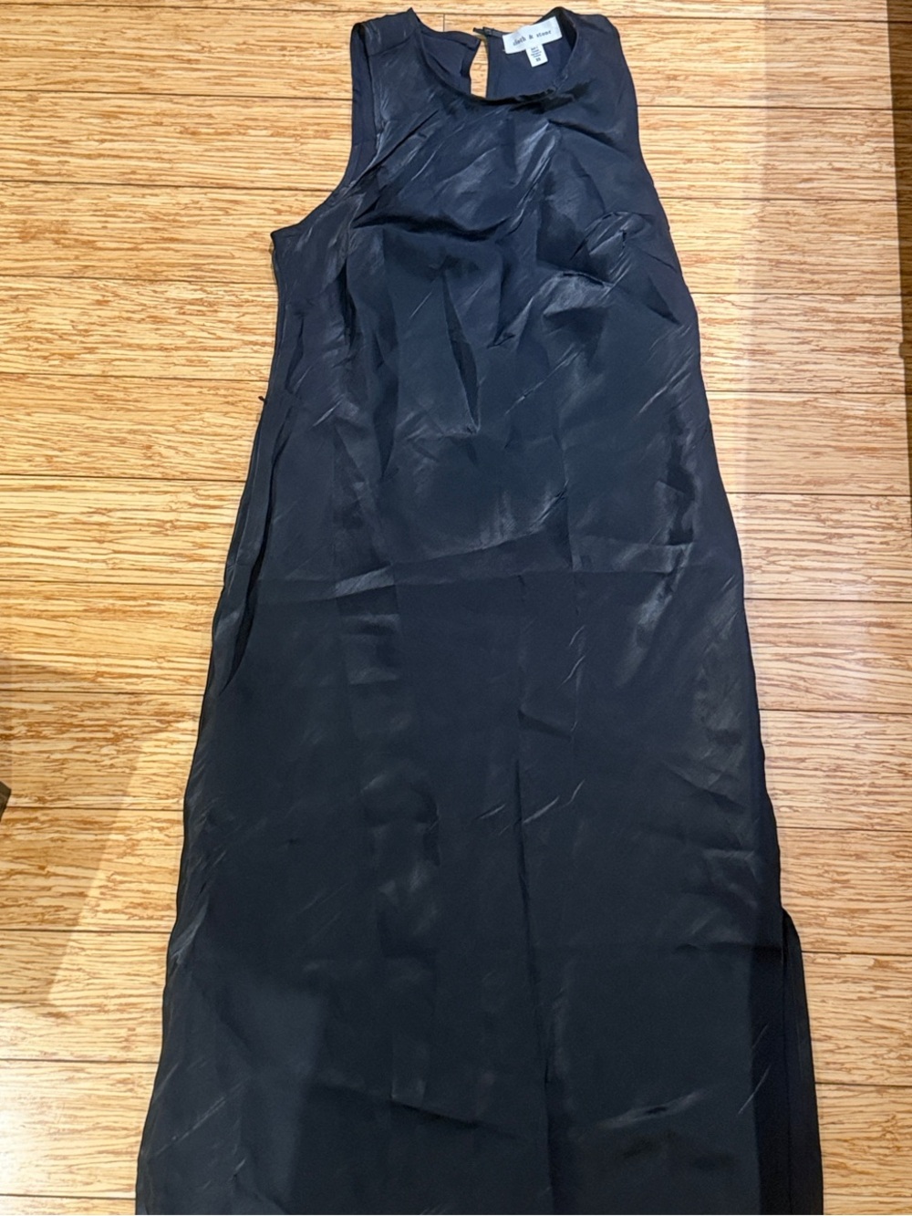cloth & stone Black Sleeveless Maxi Dress